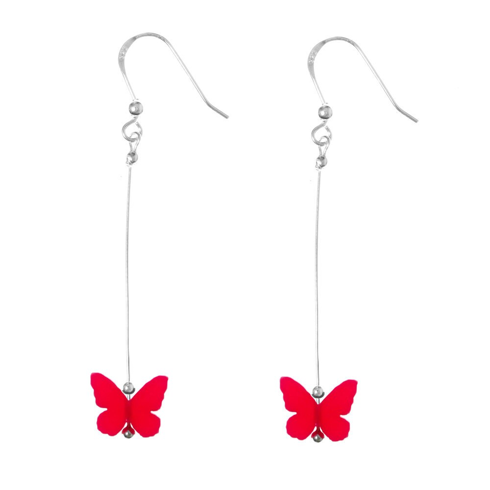 Fuschia Rosa Schmetterling Ohrringe Fuschia Rosa Schmetterling Ohrringe von sarahlizzytish