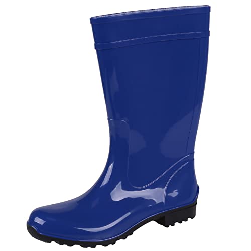 Blaue lange Gummistiefel Regenstiefel Gartenschuhe Regenschuhe fest wasserdicht bequem ILSE LEMIGO 36 EU 3,5 von sarcia.eu