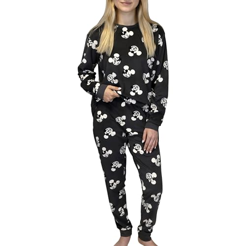 DISNEY Mickey Mouse Graphit Damen Schlafanzug mit langen Ärmeln, Velours, plus size XL DISNEY Mickey Mouse Graphit Damen Schlafanzug mit langen Ärmeln, Velours, plus size XL von sarcia.eu