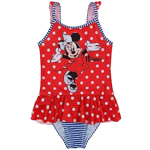 Disney Minnie Mouse Rot gestreifter Badeanzug, Mädchen 6-7 Jahre von sarcia.eu