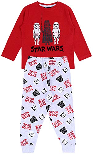 Disney Star Wars Pyjama/Schlafanzug rot-grau, langärmelig 4-5 Jahre von sarcia.eu