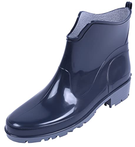 Dunkelblaue, kurze Gummistiefel LEMIGO 37 EU von sarcia.eu