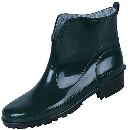 Dunkelgrüne, kurze Gummistiefel Regenstiefel Gartenstiefel LEMIGO 36 EU / 3.5 UK von sarcia.eu