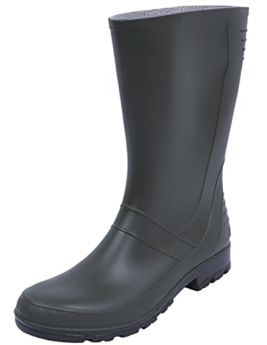 Dunkelgrüne lange Gummistiefel Regenschuhe Regenstiefel dicke Sohle bequem wasserfest solide ARTUR LEMIGO 36 EU 3,5 von sarcia.eu