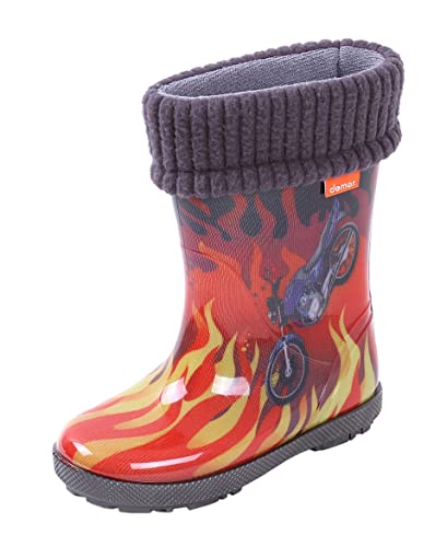 Gefütterte Gummistiefel Motorrad in Flammen DEMAR 22/23 EU von sarcia.eu