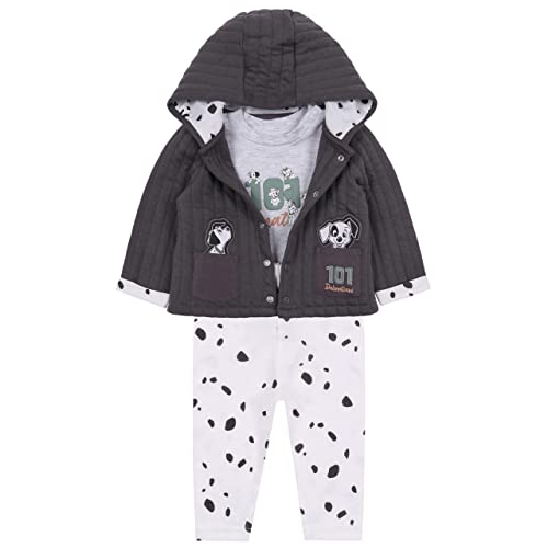 Graues Baby-Set 101 Dalmatiner Disney 0-1 Monate von sarcia.eu
