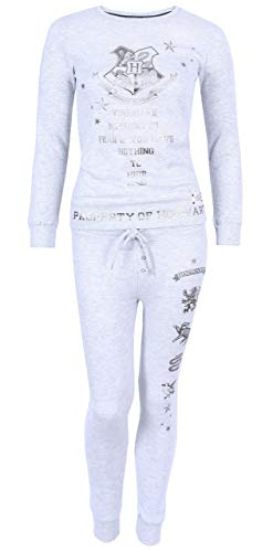 Harry Potter Hogwarts Pyjama/Schlafanzug grau-silberfarben, gestreift XL von sarcia.eu