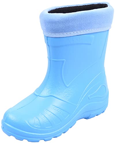 Hellblaue gefütterte Gummistiefel/Regenstiefel für Kinder KOLMAX 22 EU von sarcia.eu