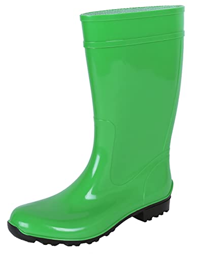 Hellgrüne lange Gummistiefel Regenstiefel Gartenschuhe Regenschuhe wasserdicht bequem ILSE LEMIGO 42 EU 8 von sarcia.eu