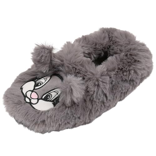 Klopfer Thumper Disney Damen Hausschuhe/Pantoffeln, rutschfeste Hausschuhe zum Anziehen, warm Oeko-TEX 35-38 EU / 2-5 UK von sarcia.eu