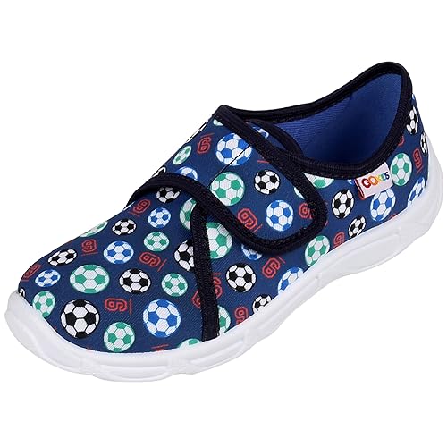 LEMIGO marineblaue Hausschuhe, Fußball Hausschuhe 26 EU / 8.5 UK von sarcia.eu