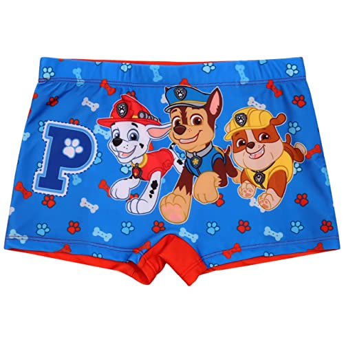 Paw Patrol Jungen Badehose/Boxershorts blau-rot 3-4 Jahre von sarcia.eu