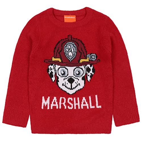 Paw Patrol Marshall Roter Pullover für Jungen, langärmelig, warm 5-6 Jahre von sarcia.eu