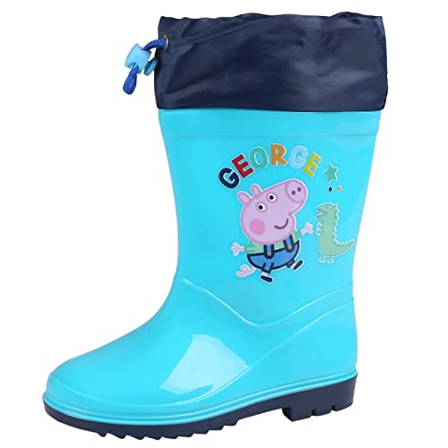 Peppa Pig George Gummistiefel mit Rahmen, Jungen, blau 31/32 EU von sarcia.eu