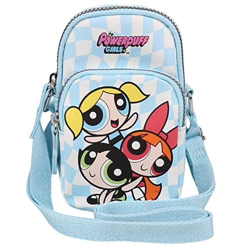 Powerpuff Girls Blau-weiße Minitasche, Gürteltasche von sarcia.eu