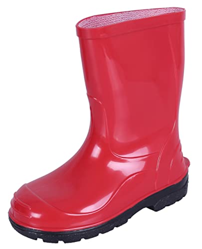 Rote Gummistiefel Regenschuhe Regenstiefel für Kinder wasserfest bequem OLI LEMIGO 21 EU von sarcia.eu