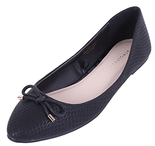 Schwarze Ballerinas - Schlangenhaut 38 EU von sarcia.eu