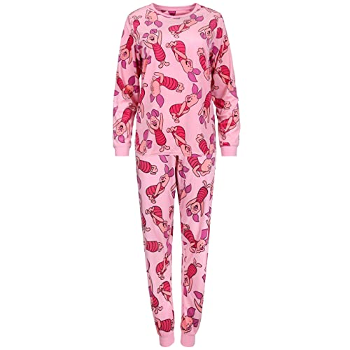 Winnie The Pooh, Ferkel Disney Rosa Damen Schlafanzug, warm, Langarm XS von sarcia.eu