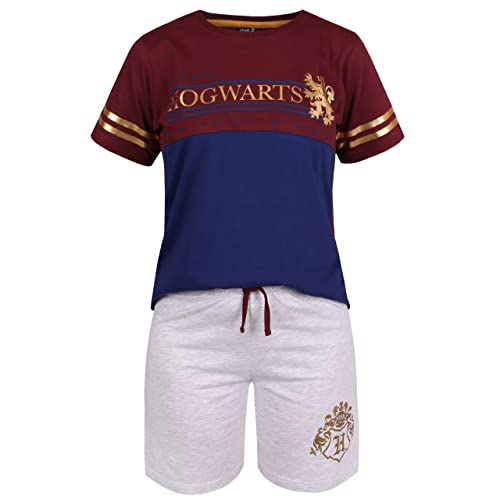 HARRY POTTER Hogwarts Grau-dunkelrotes Sommer-Set für Jungen T-Shirt und kurze Hose 8-9 Jahre von sarcia.eu