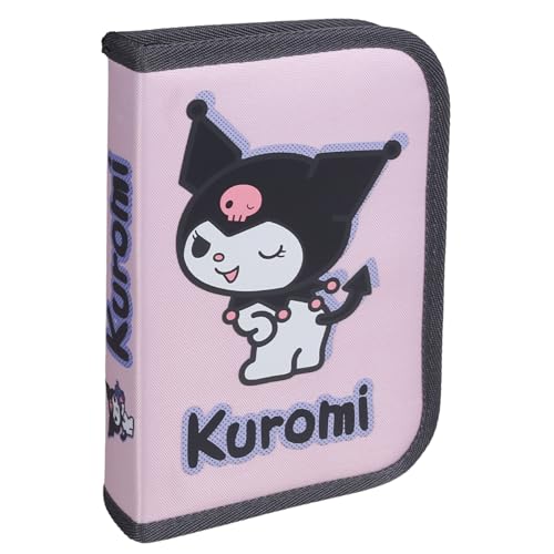 sarcia.eu Hello Kitty Kuromi DOPPELKLAPPEN Federmäppchen ohne Inhalt für Mädchen, FALTBAR Schulfedermäppchen (Hello Kitty) von sarcia.eu