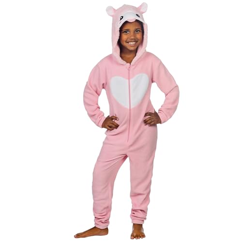 sarcia.eu Lama-Fleece-Schlafanzug, einteilig, Kinder-Onesie mit Kapuze 7-8 Jahre von sarcia.eu