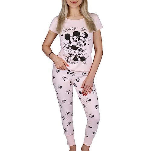 sarcia.eu Mickey und Minnie Mouse Damen Schlafanzug mit Langen Beinen aus Baumwolle XS von sarcia.eu