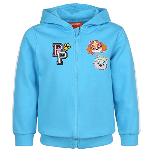 sarcia.eu Paw Patrol Mädchen blaues Sweatshirt mit Reißverschluss und Kapuze 7 Jahre von sarcia.eu