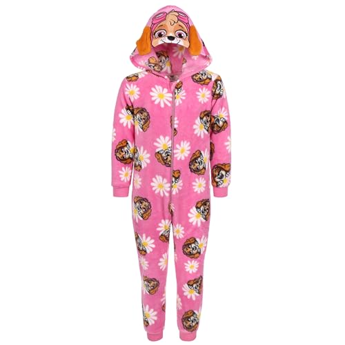 sarcia.eu Paw Patrol Skye - Rosa Fleece-Einteiler, Kinder-Onesie mit Kapuze, Oeko-TEX 7-8 Jahre von sarcia.eu