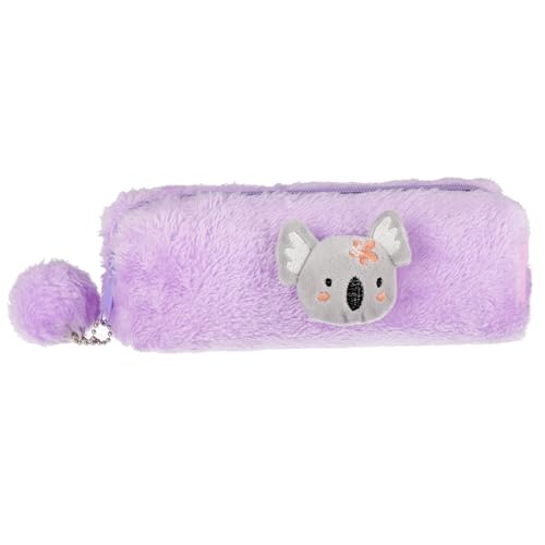 sarcia.eu Plüsch-Federtasche für Mädchen, mit Reißverschluss 23x8x5cm (Koala) von sarcia.eu