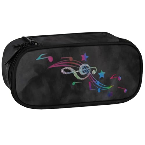 sarcia.eu Schwarzes Federmäppchen oval, mit Reißverschluss 22x6x10 Zentimeter von sarcia.eu