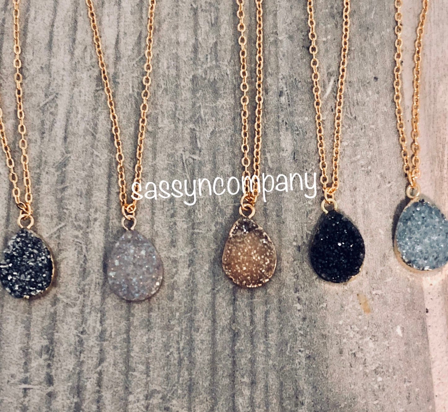 Faux Druzy Halskette & Armband - Kaufen Zusammen Als Paar Oder Einzeln-Free Shipping von sassyNcompany
