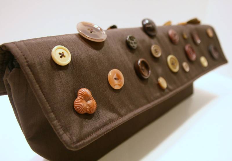 Sale Braun Seide Abendtasche, Clutch Geldbörse, Einzigartige Tasche, Alexis von sassygirl