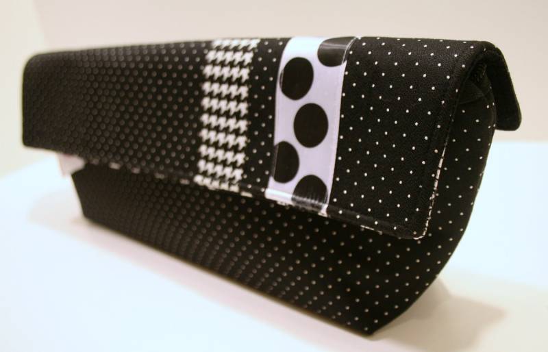 Schwarze Abend Clutch Tasche, Einzigartige Stoff Geldbörse, Girls Night Out Clutch, Geldbörse - Alexis von sassygirl