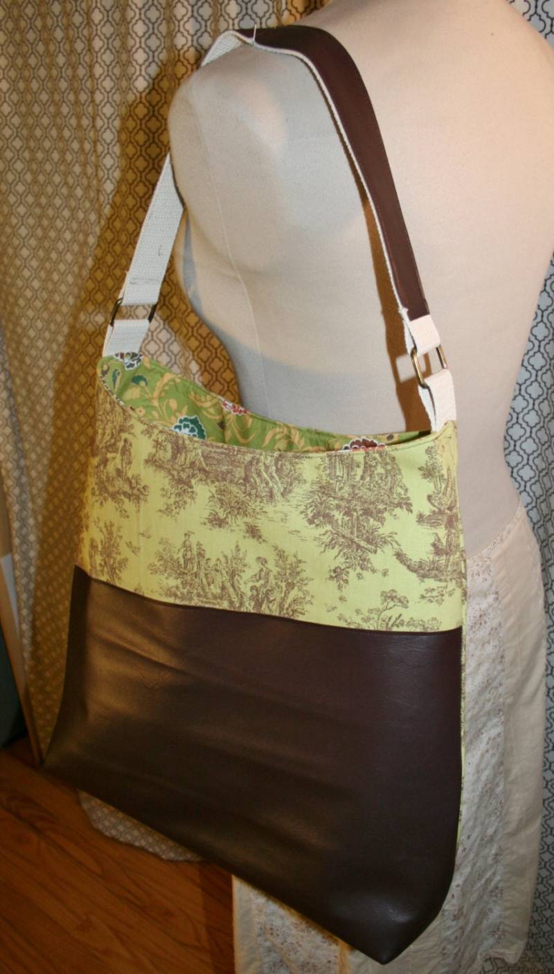 Verkauf Toile Stoff Einkaufstasche, Pendlertasche, Arbeit Einkaufstasche - Cloche Tasche von sassygirl