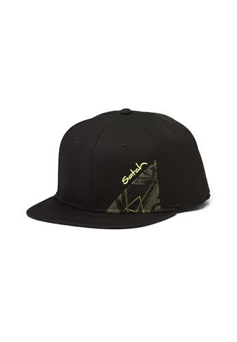 satch Cap Snapback Kappe 54-58 cm Kopfumfang für Teenager Jungen und Mädchen ab 5. Klasse Black Storm - Schwarz von satch