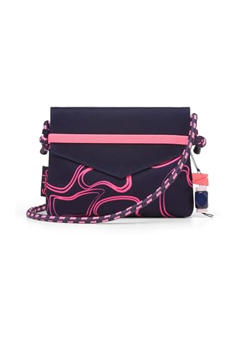 satch Clutch kleine Umhängetasche Schminktasche mit Kordelzug und Spiegel für Teenager Pink Supreme - Pink von satch