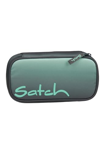 satch Schlamperbox extra groß inkl. Trennfach Reißverschlussfach Stiftehalter Geodreieck Sichtfenster für Stundenplan Gradient Mint - Anthrazit satch Schlamperbox extra groß inkl. Trennfach Reißverschlussfach Stiftehalter Geodreieck Sichtfenster für Stundenplan Gradient Mint - Anthrazit von satch