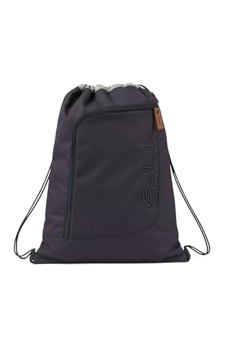 Satch Sportbeutel Turnbeutel für Mädchen und Jungen mit Reißverschlussfach, 12 Liter, Rucksack fixierbar von Satch