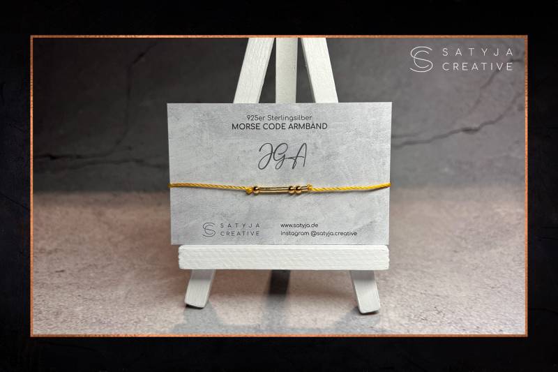 Morsecode Armband | Zierliches in 925 Silber, Vergoldet Oder Rosé Jga Emilia Hannah Finn Gelb Rosa Rot Lila von satyjacreative
