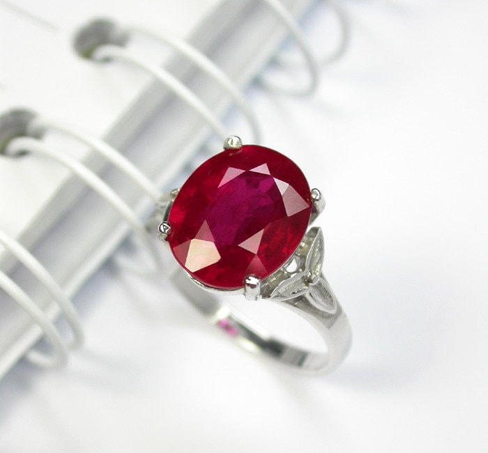 8, 2 Ct Natürlicher Roter Rubin Ring Sterling Silber Ehering von scandream