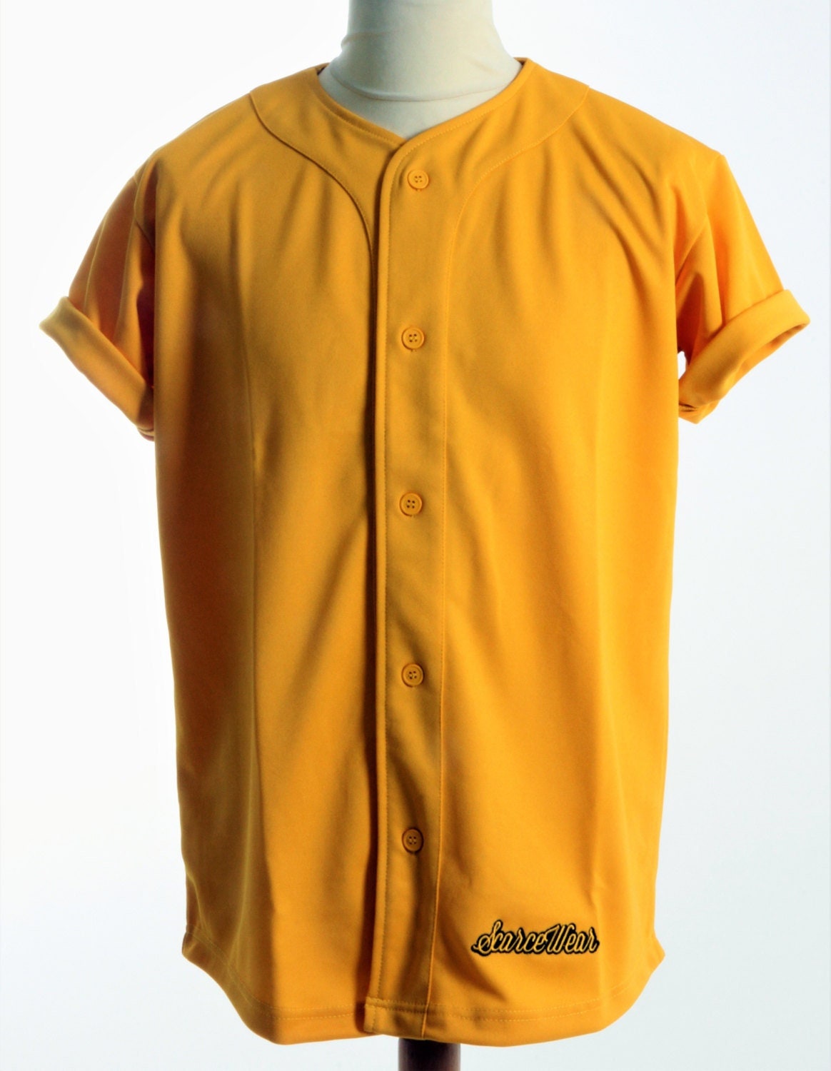 Knappe Signature Schlicht Gold Baseball Jersey Shirt Gr. S-4xl von scarcewear