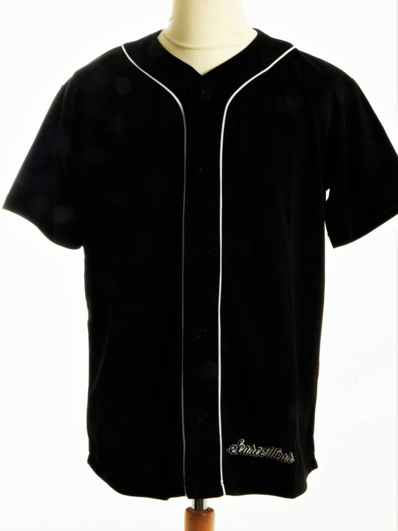 Scarcewear Kinder Schwarz Piping Baseball-Jersey-Shirt von scarcewear