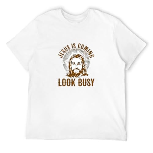Funny Men T Shirt Novelty Tshirt Jesus is Coming Look Busy Religious Humor Very Funny S T-Shirt Men Size XL Funny Men T Shirt Novelty Tshirt Jesus is Coming Look Busy Religious Humor Very Funny S T-Shirt Men Size XL von schade