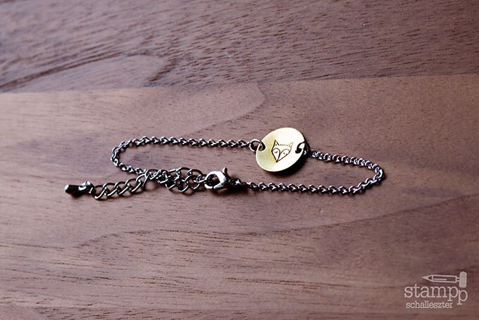 Fuchs-Armband/Silber Und Rohen Messing Hand Gestempelt Schmuck Fuchs-Armband/Silber Und Rohen Messing Hand Gestempelt Schmuck von schalleszter