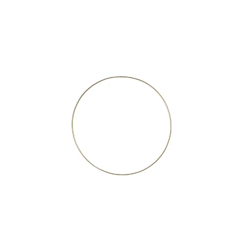 schenken-24 Dekoringe/Trockenblumen/Metallringe/Hochzeitsdeko/Hoops/Blumenringe, Anzahl:1er Einzel, Auswahl:Deko-Ring - gold 40 cm von schenken-24