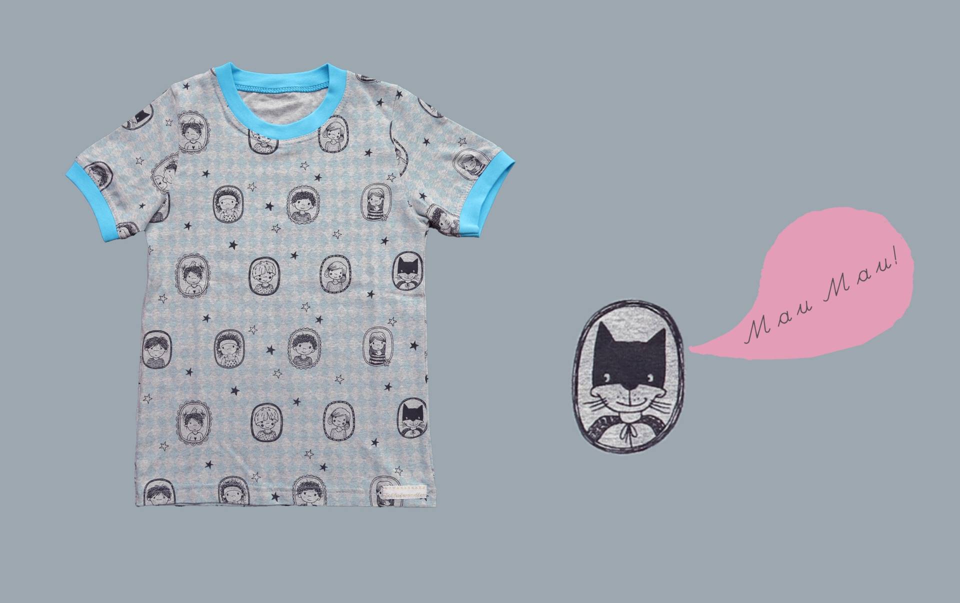 Bio T-Shirt "Mau-Mau" 134 von schlafwandlerdesign