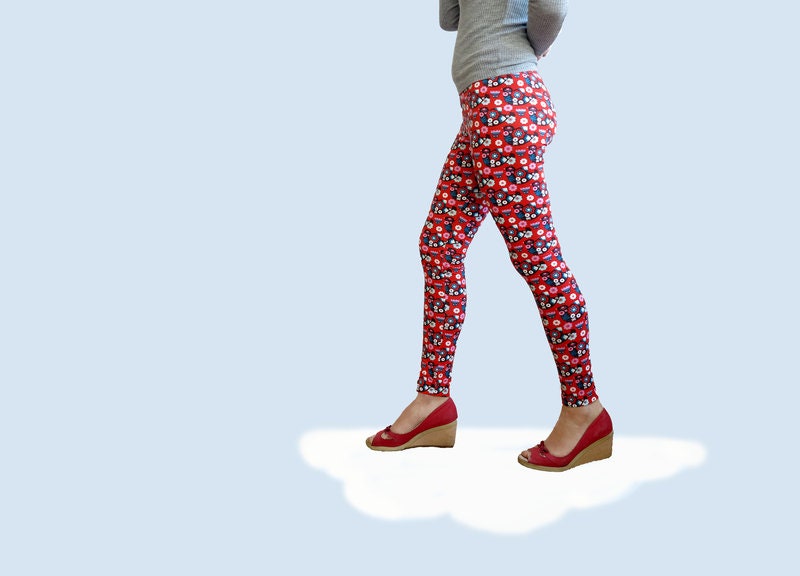 Leggins "Zwitscher" Bio Jersey von schlafwandlerdesign