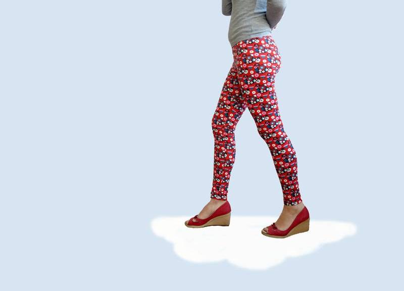 Leggins "Zwitscher" Bio Jersey von schlafwandlerdesign