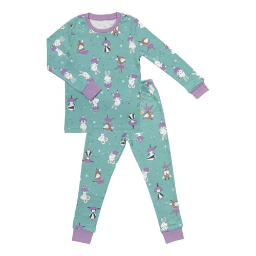 schlummersack Kinder Schlafanzug Mädchen lang Ballerina Größe 104 3-4 Jahre |Kinderschlafanzüge Jungen zweiteilig | Schlafanzug Winter Mädchen Kuschel Pyjama Kinder Set Baumwolle von schlummersack