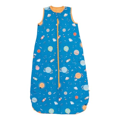 schlummersack Kinder Schlafsack Baby Sommer 130 cm dünn Space |Sommerschlafsack 1.0 Tog von schlummersack